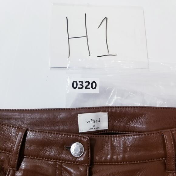 Aritzia Wilfred Soft Vegan Leather High Waisted Pants - Picture 13 of 13